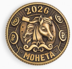 Монета сувенирная «Богатства» акварель - Фото 4