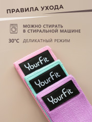 Набор тканевых фитнес-резинок - Фото 2