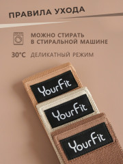 Набор тканевых фитнес-резинок - Фото 3