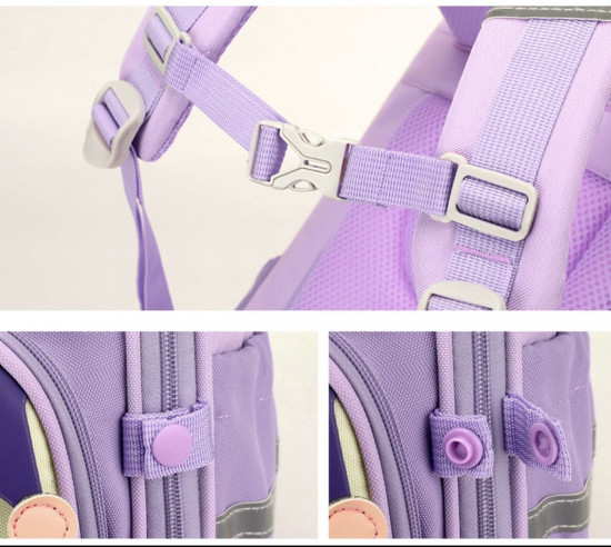 Рюкзак школьный с пеналом для девочек