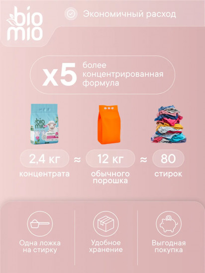 Порошок стиральный для детского белья с экстрактом хлопка