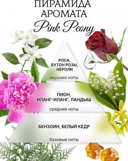 Аромавоск для аромалампы «Розовый пион»