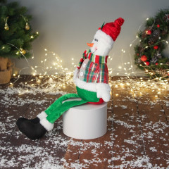 Игрушка мягкая «Снеговик с пуговками» - Фото 3