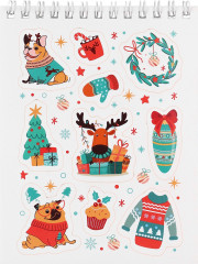 Стикербук «Мои зимние зверята» - Фото 2