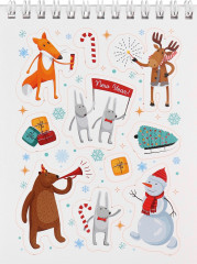 Стикербук «Мои зимние зверята» - Фото 7