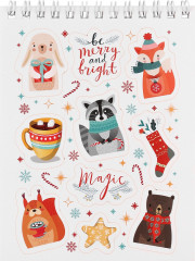 Стикербук «Мои зимние зверята» - Фото 9