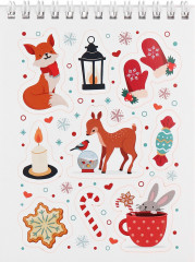 Стикербук «Мои зимние зверята» - Фото 10