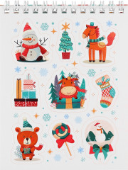 Стикербук «Мои зимние зверята» - Фото 12