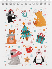 Стикербук «Мои зимние зверята» - Фото 14