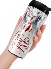 Термокружка «Елочки и шарики» - Фото 6