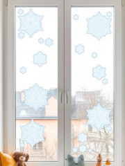 Наклейки для окон «Снежинки сказочные» - Фото 5