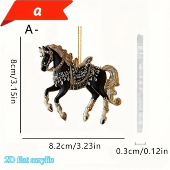 Игрушка-подвеска елочная «Лошадь»