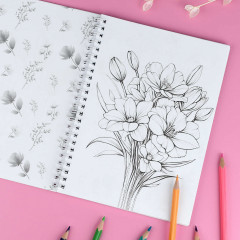 Книжка-раскраска для детей «Цветы» - Фото 4