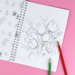 Книжка-раскраска для детей «Цветы» - Фото 8