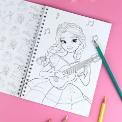 Книжка-раскраска для детей «Принцессы» - Фото 3