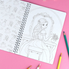 Книжка-раскраска для детей «Принцессы» - Фото 6
