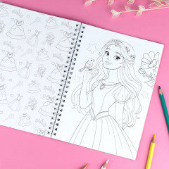 Книжка-раскраска для детей «Принцессы» - Фото 7