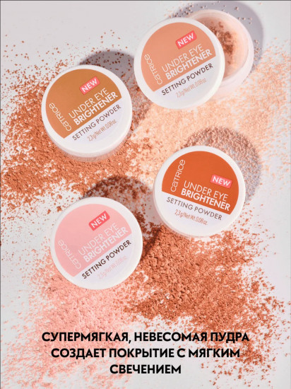 Пудра рассыпчатая для области вокруг глаз «Under Eye Brightener Setting Powder», оттенок 020 Warm Nude