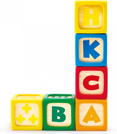 Набор детских кубиков деревянных в силиконовых чехлах