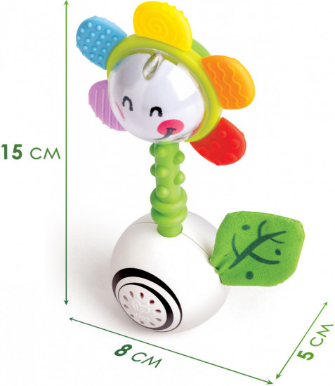 Погремушка интерактивная с подсветкой «Светящийся Цветок»