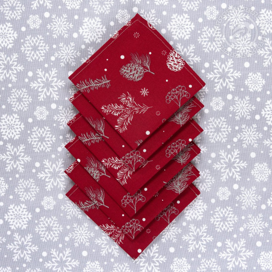 Комплект столового белья «Снеговики»