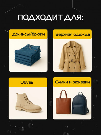 Спрей для защиты от воды обуви и джинс