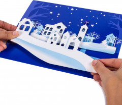 3Д аппликация «Зимний город» - Фото 6