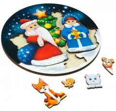 Пазл-вкладыш «Новогодний» - Фото 1