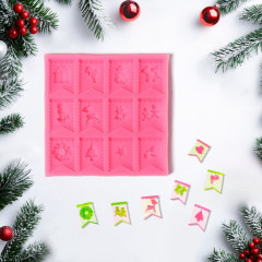 Молд для заливки «Новогодние флажки» - Фото 5