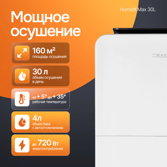 Осушитель воздуха ТЕХСОЛ HumidX Ultra