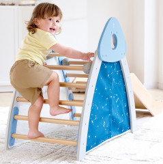 Детский игровой комплекс 4-в-1 «Пиклер с горкой, скалодром» - Фото 3