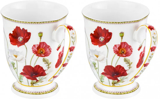 Набор кружек «Маки»