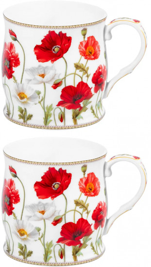 Набор кружек «Маки»