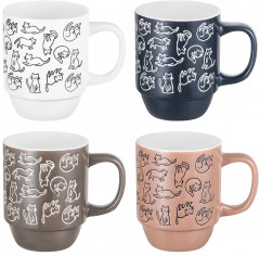 Набор кружек на подставке «Кошачья жизнь» - Фото 5