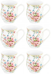 Набор кружек на подставке «Яблоневый цвет на белом» - Фото 3