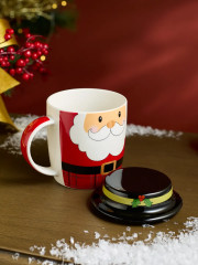 Кружка с крышкой «Санта» - Фото 2