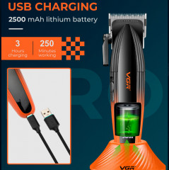 Машинка для стрижки волос профессиональная V-886C - Фото 3