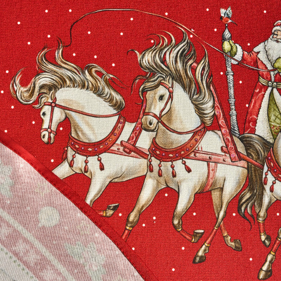 Скатерть водоотталкивающая круглая «С Новым годом!»