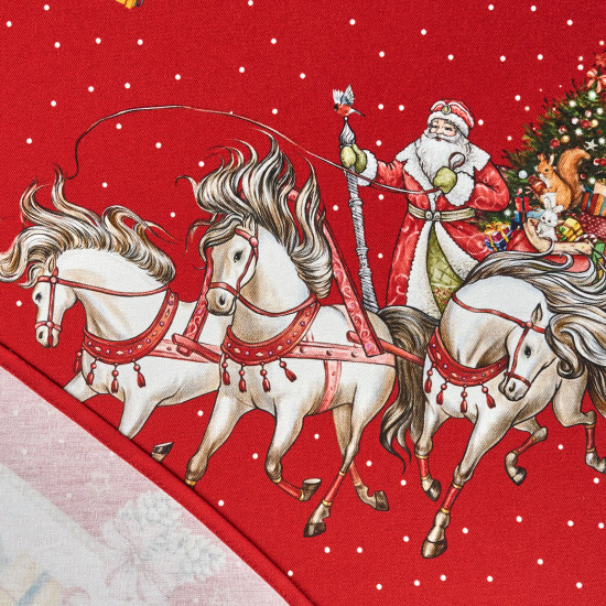 Скатерть водоотталкивающая овальная «С Новым годом!»