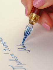 Ручка-перо стеклянная для каллиграфии - Фото 14