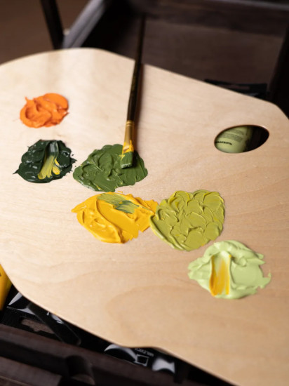 Палитра деревянная