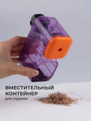 Точилка для карандашей механическая с контейнером - Фото 8