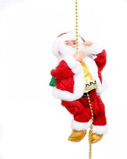 Фигурка музыкальная на веревке «Санта Клаус»