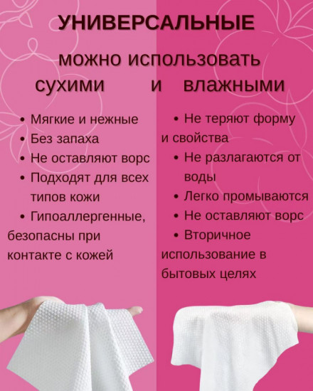 Набор салфеток хлопковых