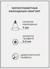 Набор карандашей чернографитных - Фото 4