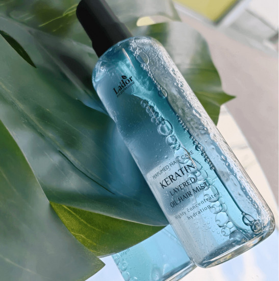 Двухфазный кератиновый мист для волос с комплексом масел «Keratin Layered Oil Hair Mist»