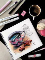 Скетчбук для графики и маркеров - Фото 14