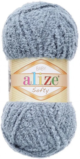 Набор пряжи для вязания «Softy», цвет 119 серое небо