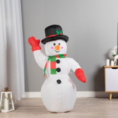 Надувная фигура с подсветкой «Снеговик» - Фото 2