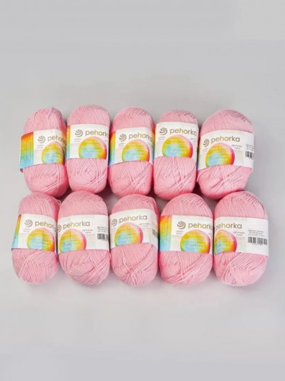 Набор пряжи для вязания «Детская новинка», цвет 180 Светлая бегония